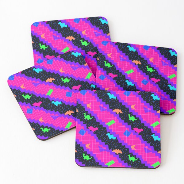 Item preview, Shapes and Dinos (neon) designed and sold by Gonzo's Rad Design Shop.