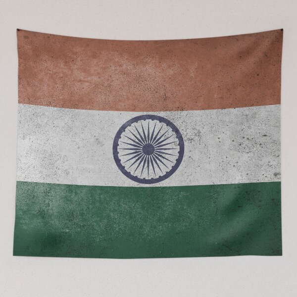 Item preview, Distressed, Old, Faded & Worn Flag of India (Tiraṅgā) designed and sold by STUDIO-72.