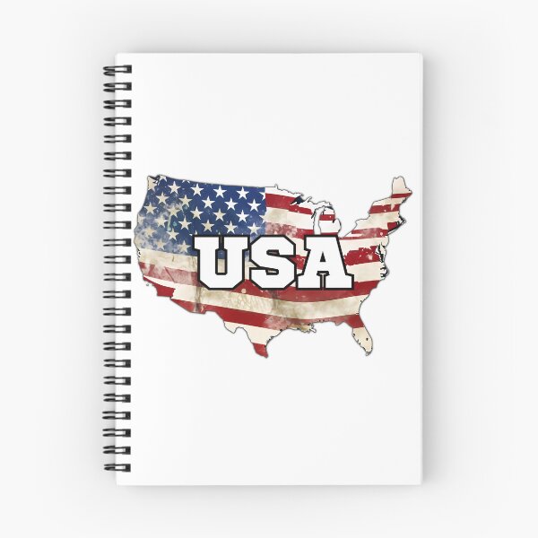 Item preview, USA Continental Map colored with distressed American Flag designed and sold by AmericaFreedom.
