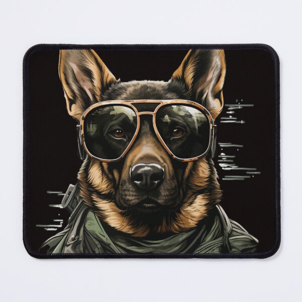 Item preview, Focused Dog guardian german sheherd in glasses designed and sold by SkyEditor.