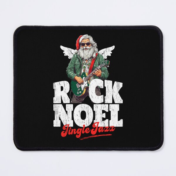 Item preview, Papa Noel Playing Guitar Jazz Christmas Guitarrist Musician Tshirt designed and sold by DAMOTAmagazine.
