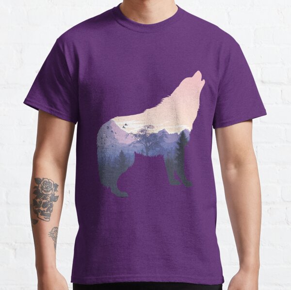 Awesome White Wolf T Shirts Redbubble - new roblox mystery purple celebrity series 3 wolf wolves