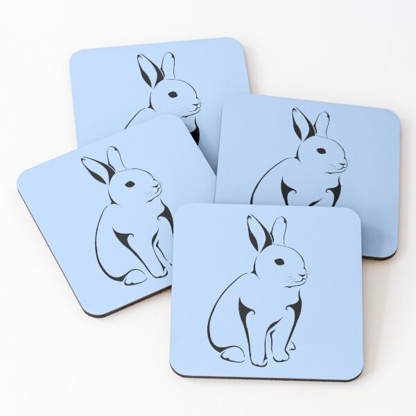 Item preview, Bunny on blue designed and sold by SkyeNotions.