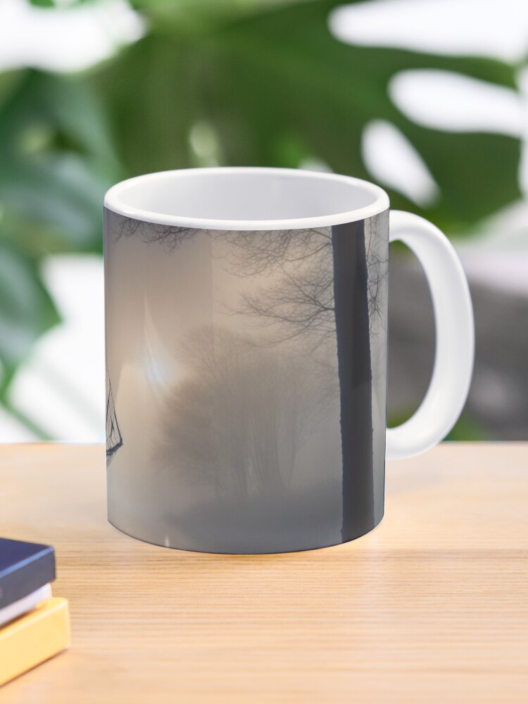 Thumbnail 1 of 6, Coffee Mug, Ship in the Mist designed and sold by LenCarol.