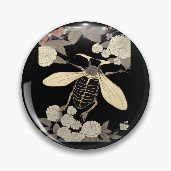 Item preview, hercules beetle in flowers designed and sold by EuropeanPrints.