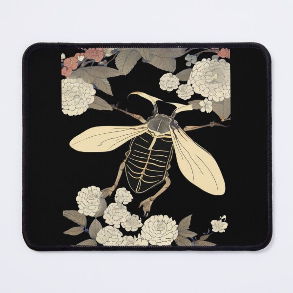 Item preview, hercules beetle in flowers designed and sold by EuropeanPrints.
