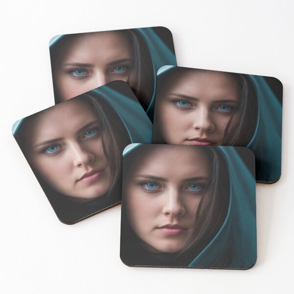 Item preview, A mysterious lady with piercing glacier blue eyes designed and sold by Giuseppe Cammino.