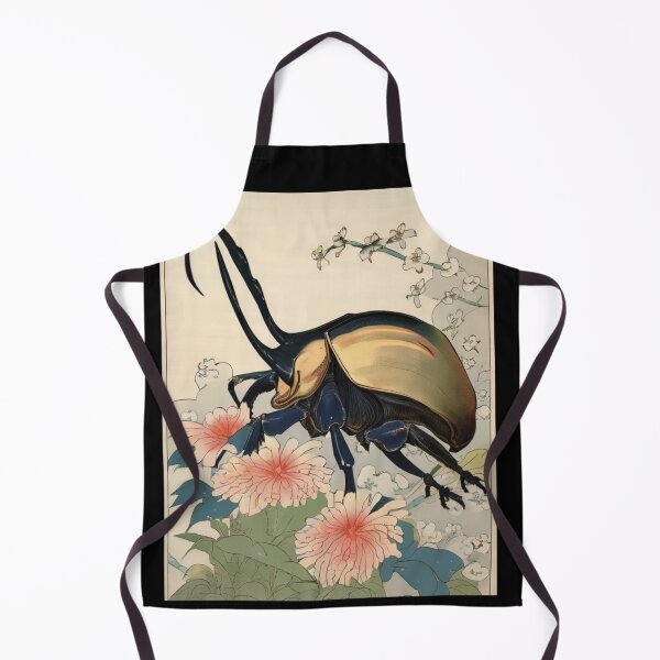 Item preview, hercules beetle in flowers designed and sold by EuropeanPrints.