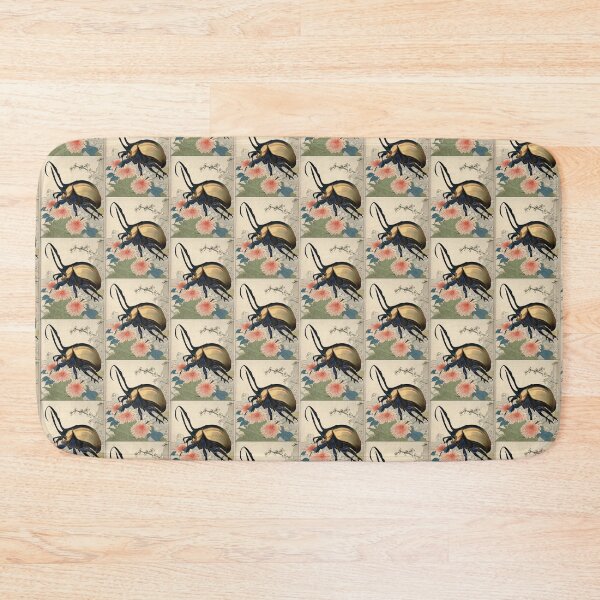 Item preview, hercules beetle in flowers designed and sold by EuropeanPrints.