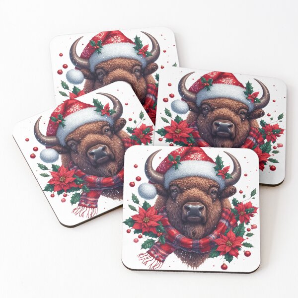Item preview, Merry Bison Christmas designed and sold by bubblevixen.