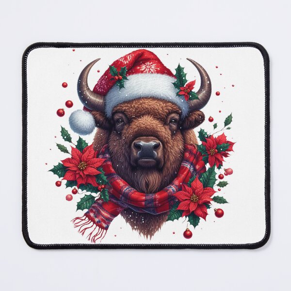 Item preview, Merry Bison Christmas designed and sold by bubblevixen.