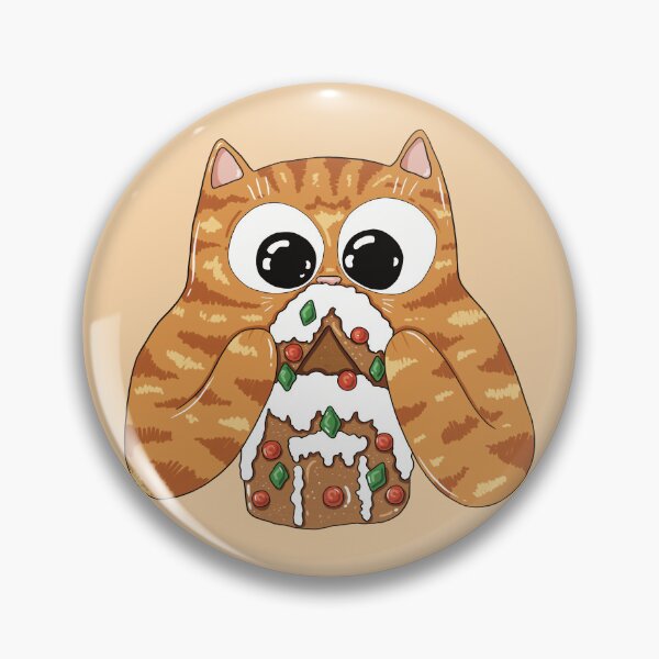 Item preview, Gingerbread House Kitty Print designed and sold by Julia Sol.