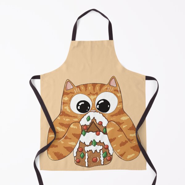 Item preview, Gingerbread House Kitty Print designed and sold by Julia Sol.