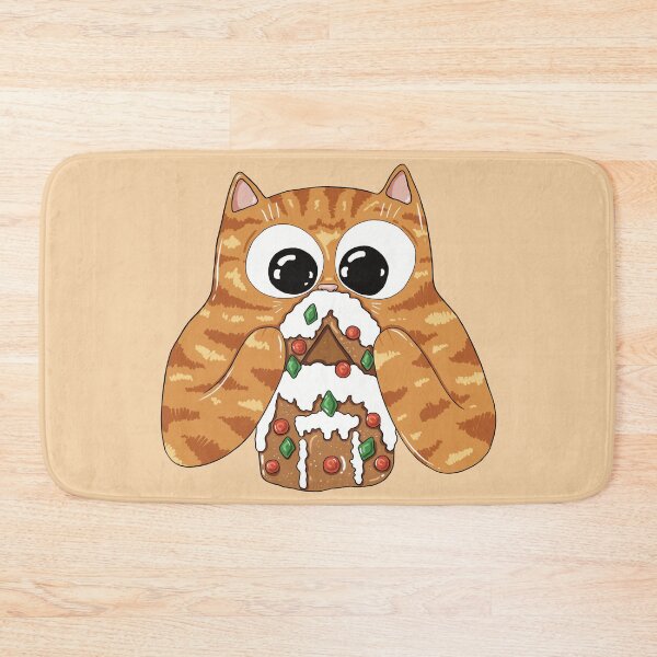 Item preview, Gingerbread House Kitty Print designed and sold by Julia Sol.
