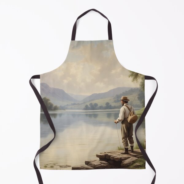 Item preview, Fishing man at lake rustic nature view vintage style designed and sold by Jayjaynaenae.