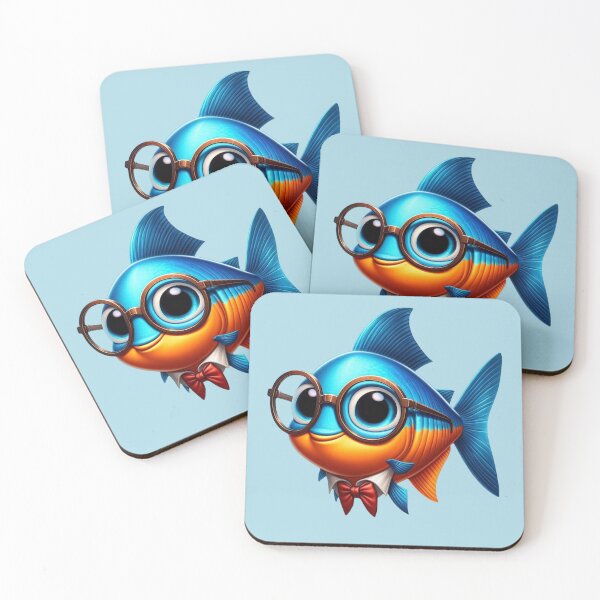 Item preview, Cute Neon Tetra Fish designed and sold by HeadTurningArt.