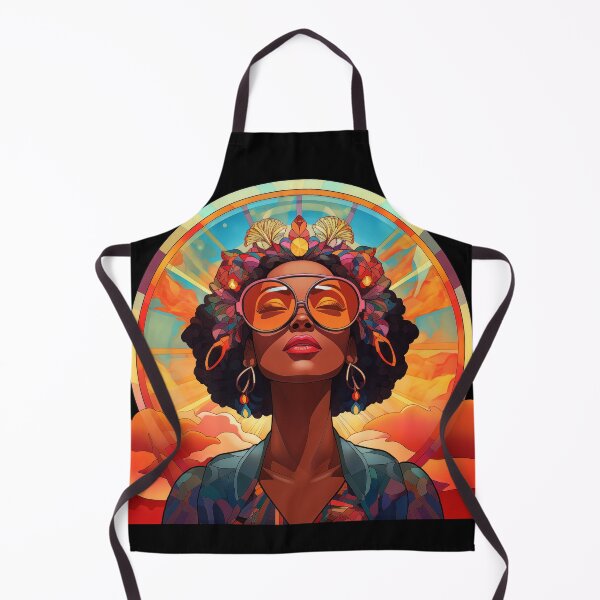 Item preview, Portrait of a woman working in stained glass, retro style2 designed and sold by Ping0686.