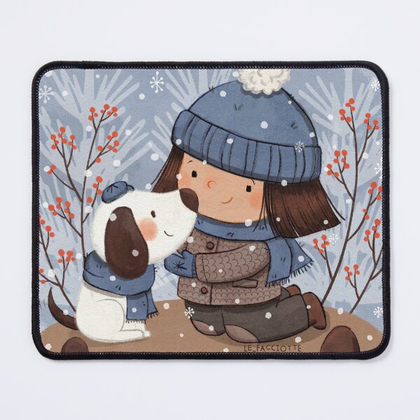 Item preview, Winter dog friend designed and sold by lefacciotte.