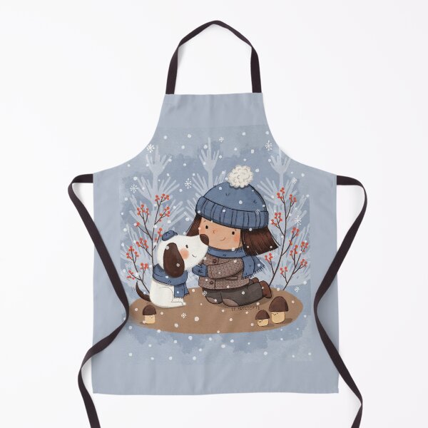 Item preview, Winter dog friend designed and sold by lefacciotte.