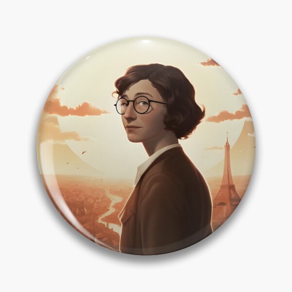 Item preview, Simone Weil portrait of the great French philosopher designed and sold by Last-Train.