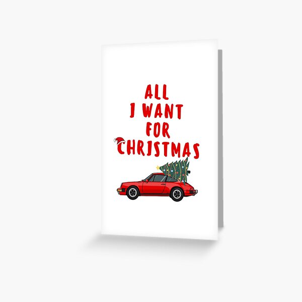 Item preview, All I Want For Christmas Porsche Design designed and sold by Petrol Mania.