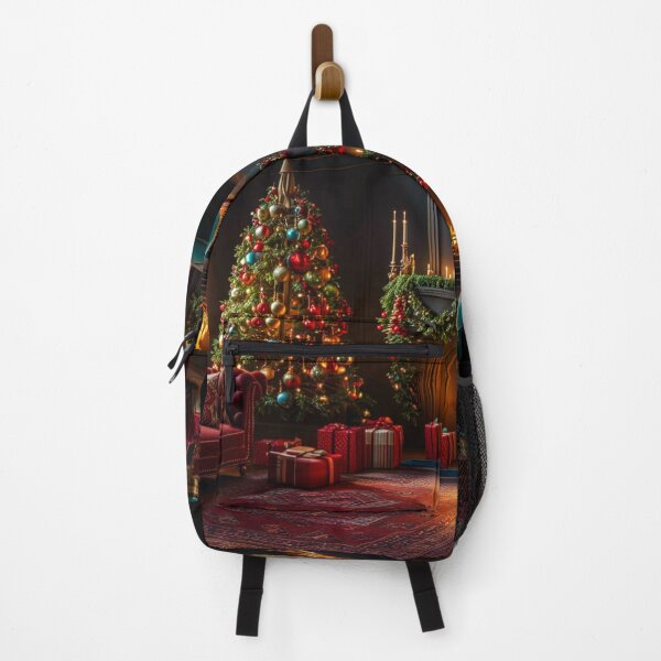 Item preview, Cozy & Warm Christmas Living Room With Window - Christmas Tree, Warm Fireplace and Presents Under the Tree designed and sold by MyArt23.