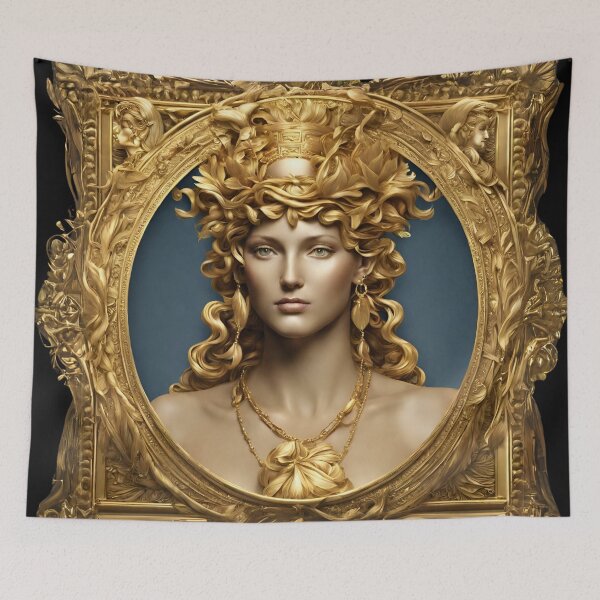 Item preview, Demeter the goddess Greek mythology myth art drawing design designed and sold by TheLocoShop.