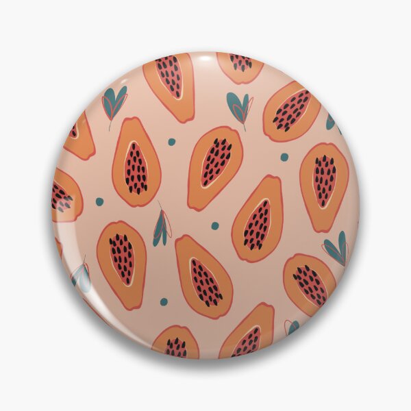 Item preview, Papaya tropical fruit pattern designed and sold by IlonaRachon.