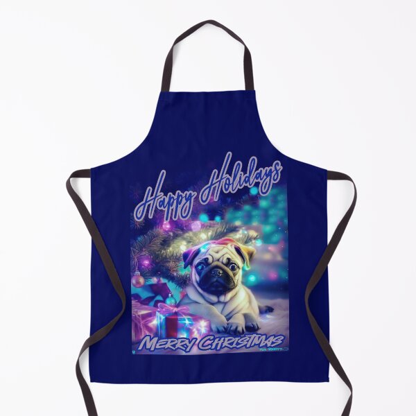 Item preview, Pug HAPPY HOLIDAYS 81 MERRY CHRISTMAS designed and sold by RedBluffTraders.