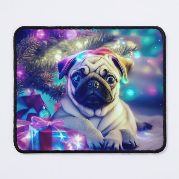 Item preview, Pug HAPPY HOLIDAYS 81 MERRY CHRISTMAS    designed and sold by RedBluffTraders.