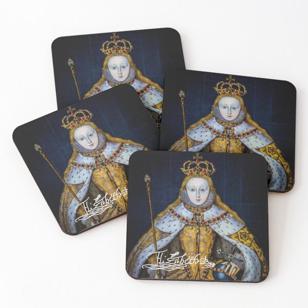 Item preview, Queen Elizabeth 1 with autograph  designed and sold by lobodelnoir.