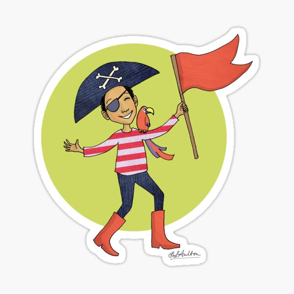 Pirate Boy Sticker