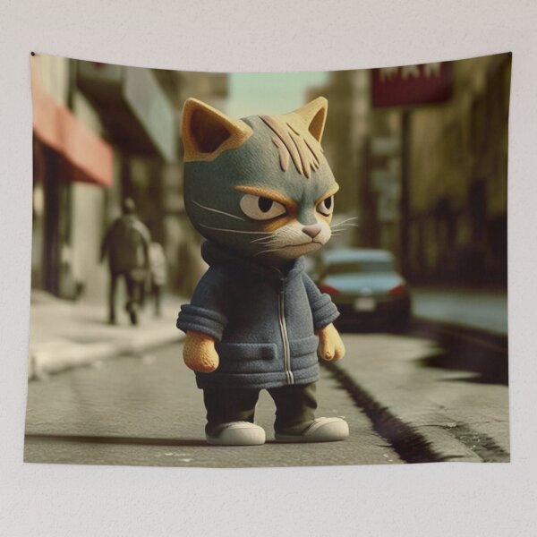 Item preview, Clay Hipster Cat 2 designed and sold by AstroRisq.