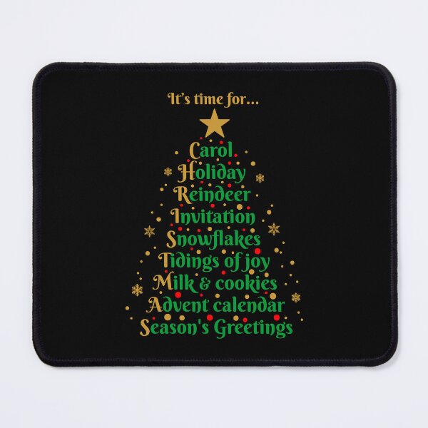 Item preview, Christmas tree shaped from festive words designed and sold by iclipart.