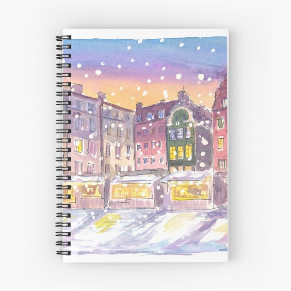 Item preview, Stockholm Winter Scene at Nightly Gamla Stan designed and sold by artshop77.