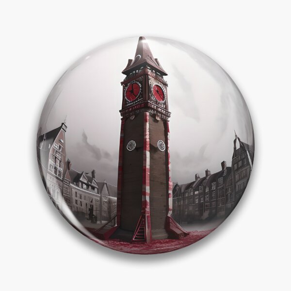 Item preview, A Blood red clocktower designed and sold by creative-cub.