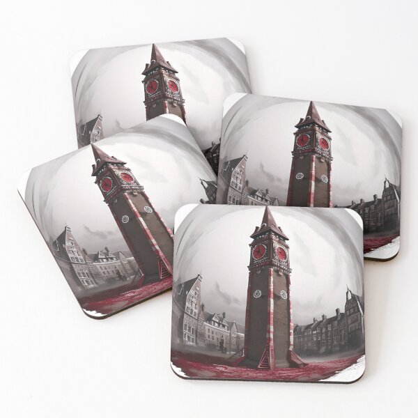 Item preview, A Blood red clocktower designed and sold by creative-cub.