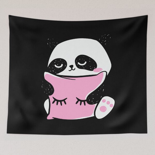 Item preview, sleeping kawaii panda designed and sold by itswallcraft.