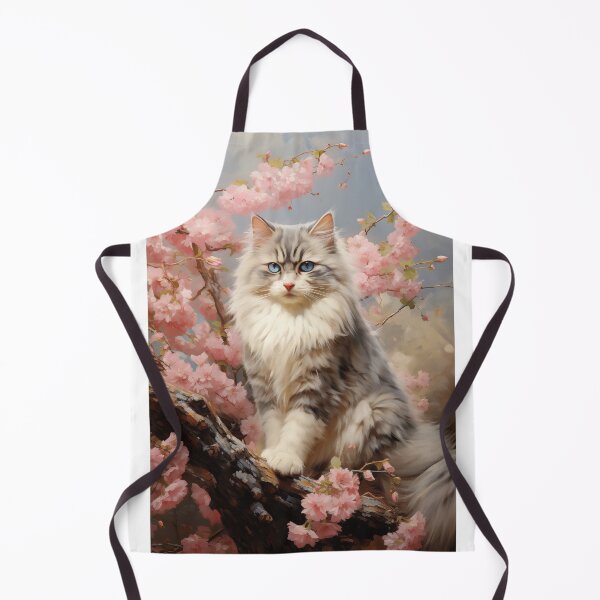 Item preview, Ragdoll cat portrait with flowers designed and sold by PetsArt.