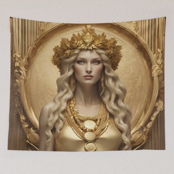Item preview, Demeter the goddess Greek mythology myth art drawing design designed and sold by TheLocoShop.
