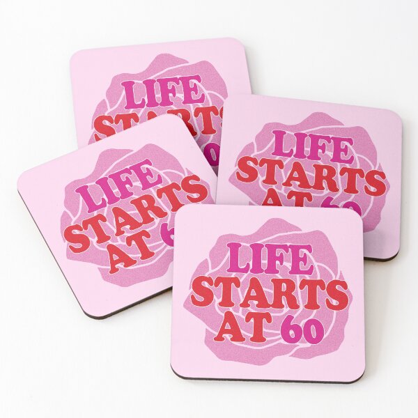 Item preview, Happy 60th Birthday - Life starts at 60  designed and sold by EunsooLee.