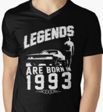 Legends Are Born In 1993 Men's V-Neck T-Shirt