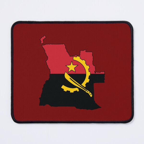 Item preview, Angola Country Shape Flag designed and sold by Rachael Taylor.