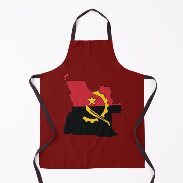 Item preview, Angola Country Shape Flag designed and sold by Rachael Taylor.