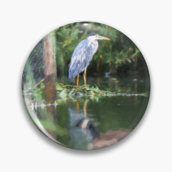 Item preview, A digital illustration of a Grey Heron. designed and sold by RobThorley.