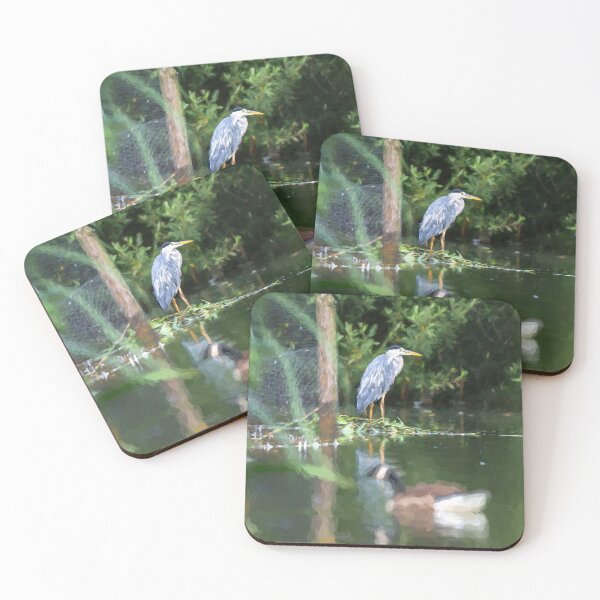 Item preview, A digital illustration of a Grey Heron. designed and sold by RobThorley.