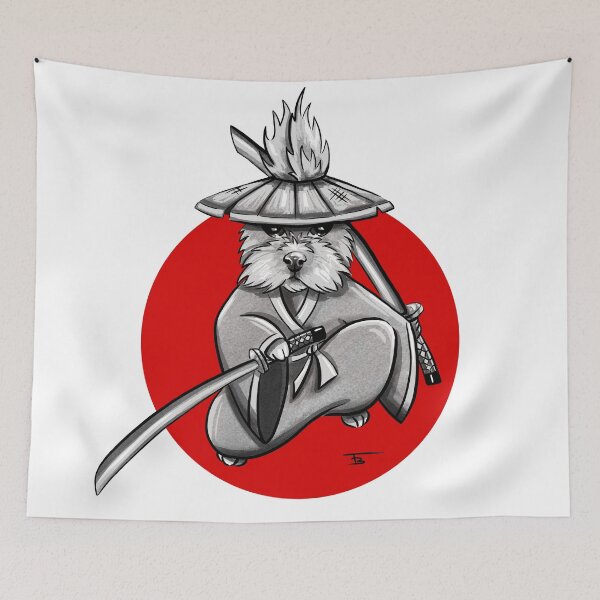 Item preview, Maya the Red Samurai Dog designed and sold by teobic.