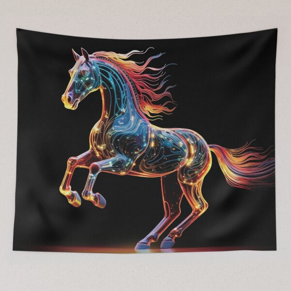 Item preview, Horse Neon Art 1 designed and sold by AstroRisq.