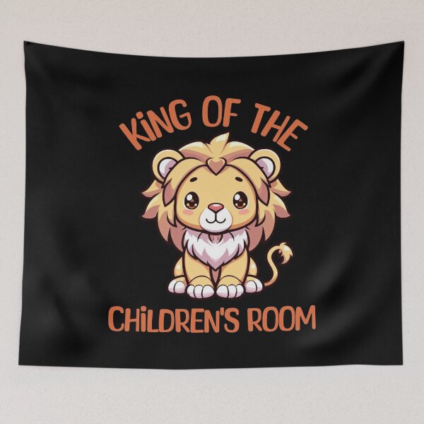 Item preview, King of the Children's Room Lion Child Shirt designed and sold by RedDesignSyc.