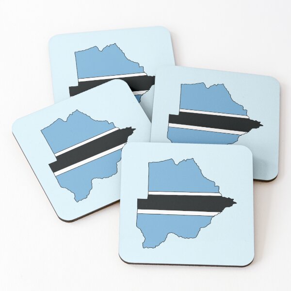 Item preview, Botswana country shape flag designed and sold by Rachael Taylor.